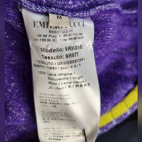 Emilio Pucci Italian Virgin Wool Knit Bodycon Ribbed Shortsleeve Dress Medium - Picture 8 of 8